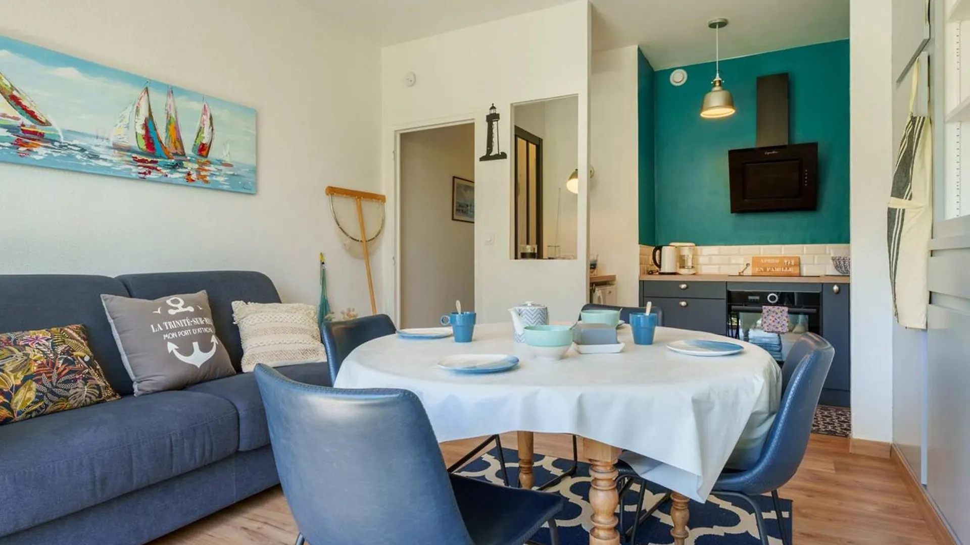Apartment Charmant T2 A 500M Du Port Et Plage - Terrasse Sud-Ouest, Parking Prive, Parfait Pour Couple - Fr-1-477-176 La Trinite-sur-Mer